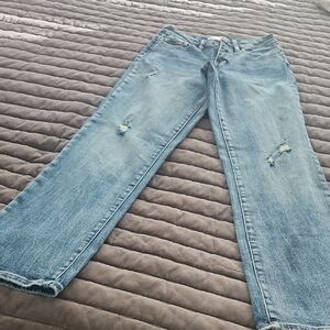 BKE Women's Light Blue Boyfriend Jeans